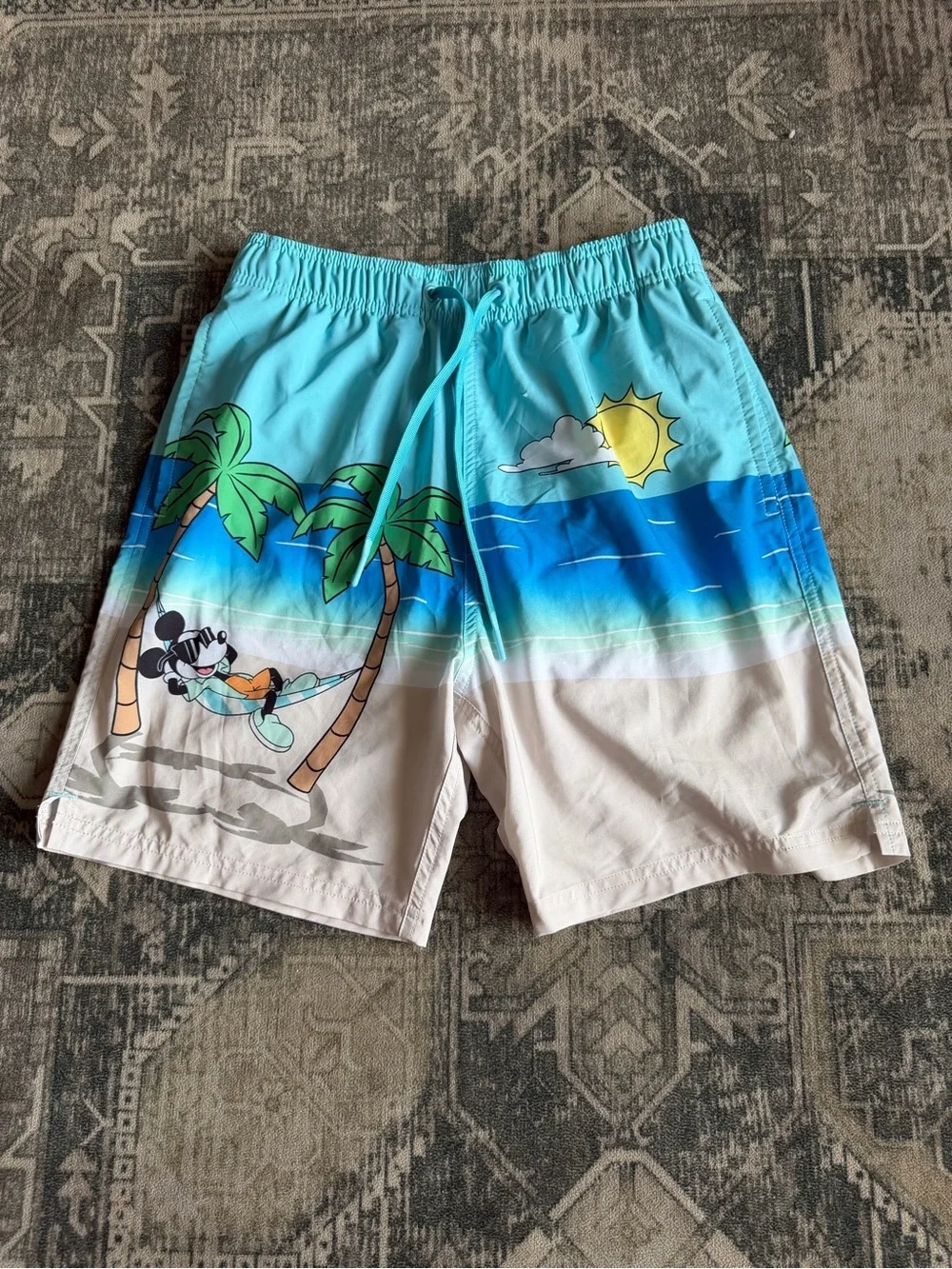Mickey Mouse Swim Trunks for Men size small